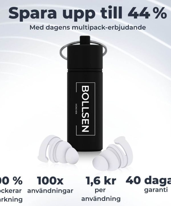 Spara upp till 44 % med BOLLSEN hörselskydd